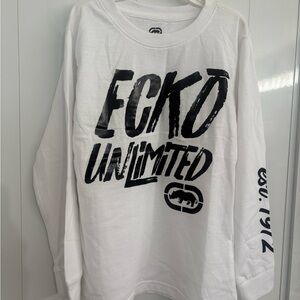 NWT Boys Ecko Unlimited White Long Sleeve Shirt